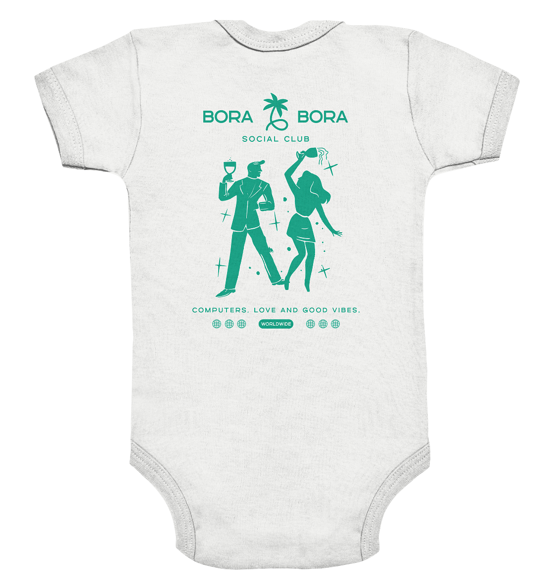 BoraBora Baby Jumper Social Club - Organic Baby Bodysuit